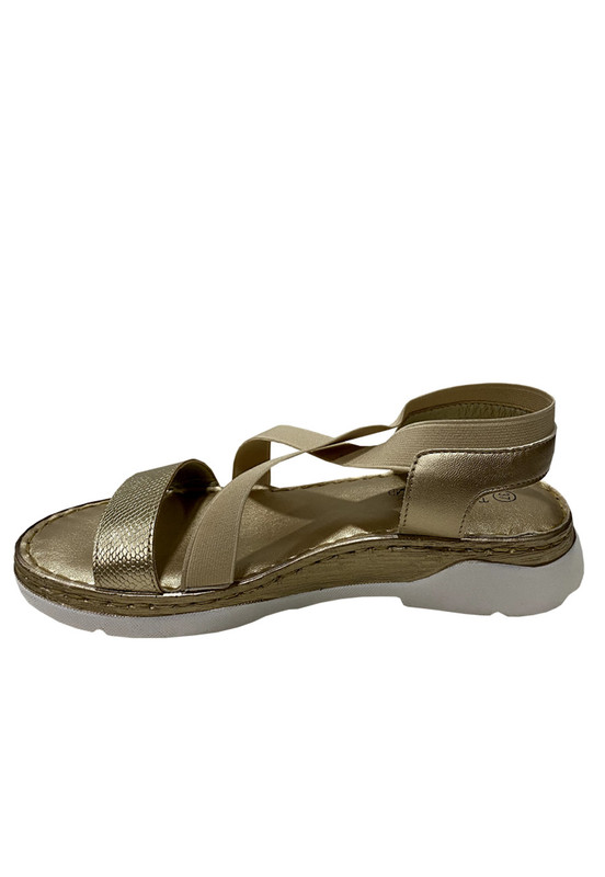SANDALIAS MUJER TODOPIEL DORADO ECOCUERO ZAZ40 - 5