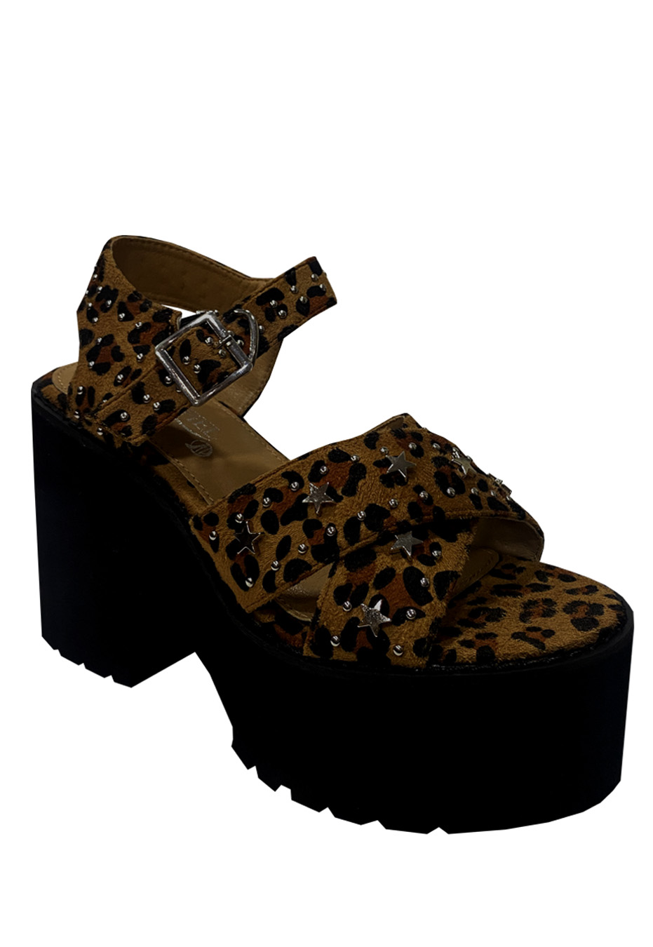 SANDALIAS MUJER TODOPIEL GAMUZA ECOLÓGICA ZAZ26 ANIMALPRINT - 2