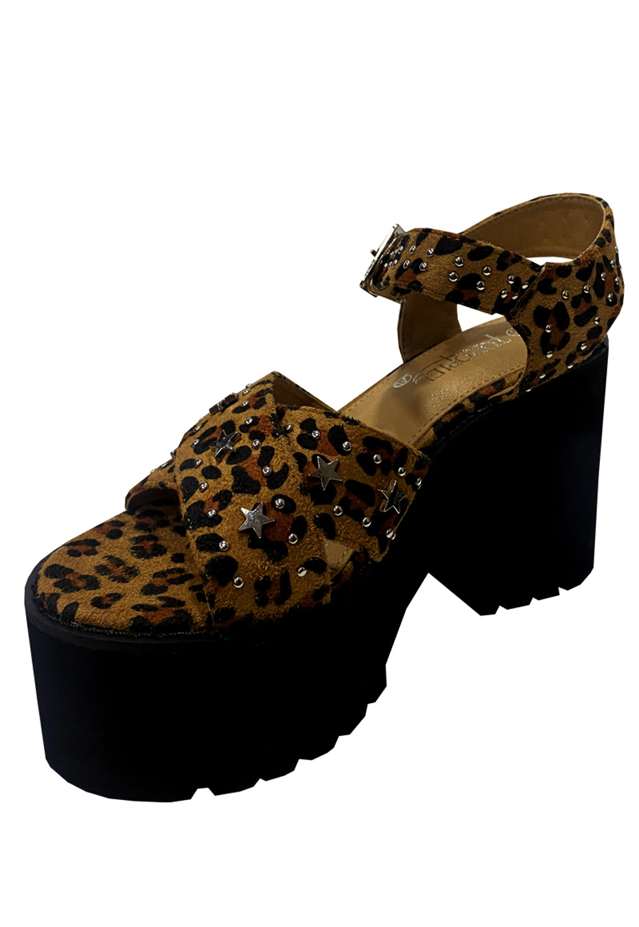 SANDALIAS MUJER TODOPIEL GAMUZA ECOLÓGICA ZAZ26 ANIMALPRINT - 4