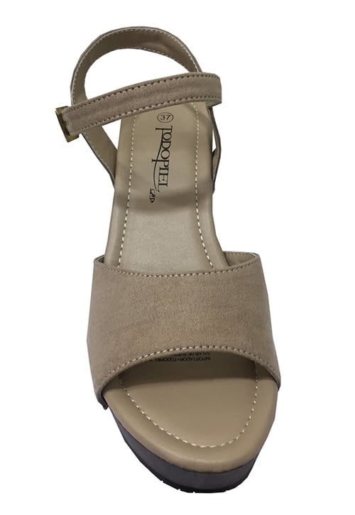 SANDALIA GAMUZA ECOLOGICA ZAW34 BEIGE - 3