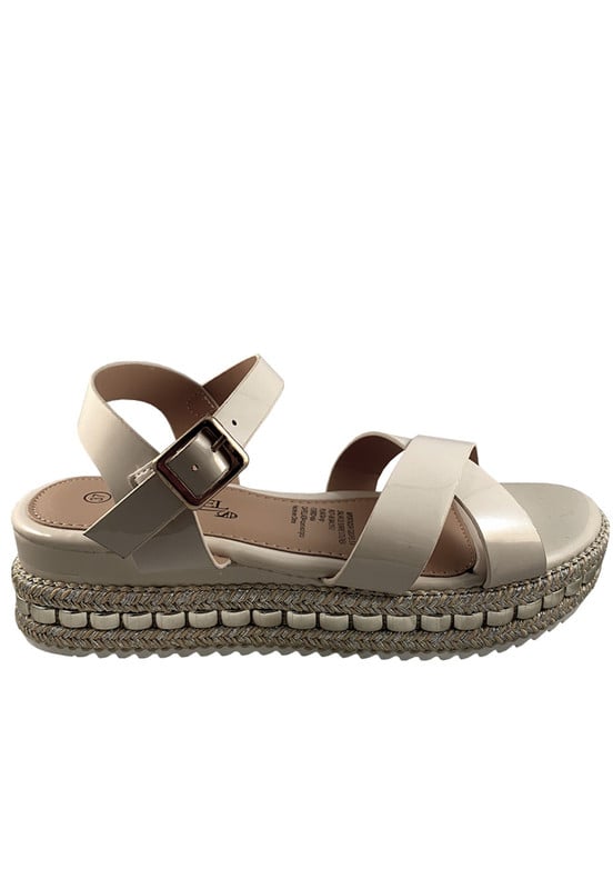 SANDALIA GAMUZA ECOLOGICA ZAY92 BEIGE - 1