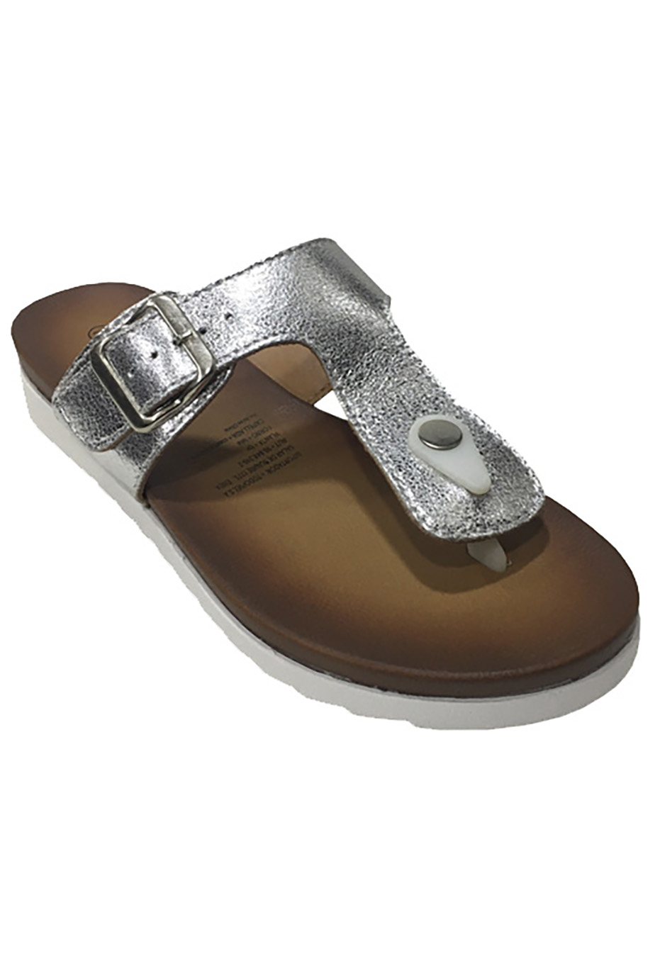SANDALIAS MUJER TODOPIEL PLATA ECOCUERO ZAV78 - 2