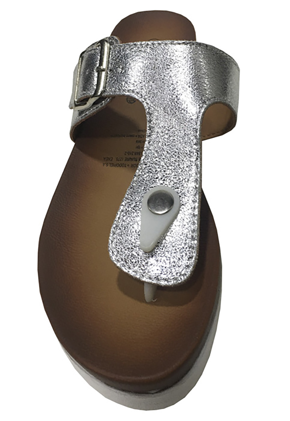 SANDALIAS MUJER TODOPIEL PLATA ECOCUERO ZAV78 - 3