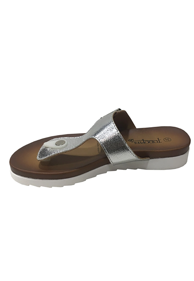SANDALIAS MUJER TODOPIEL PLATA ECOCUERO ZAV78 - 5