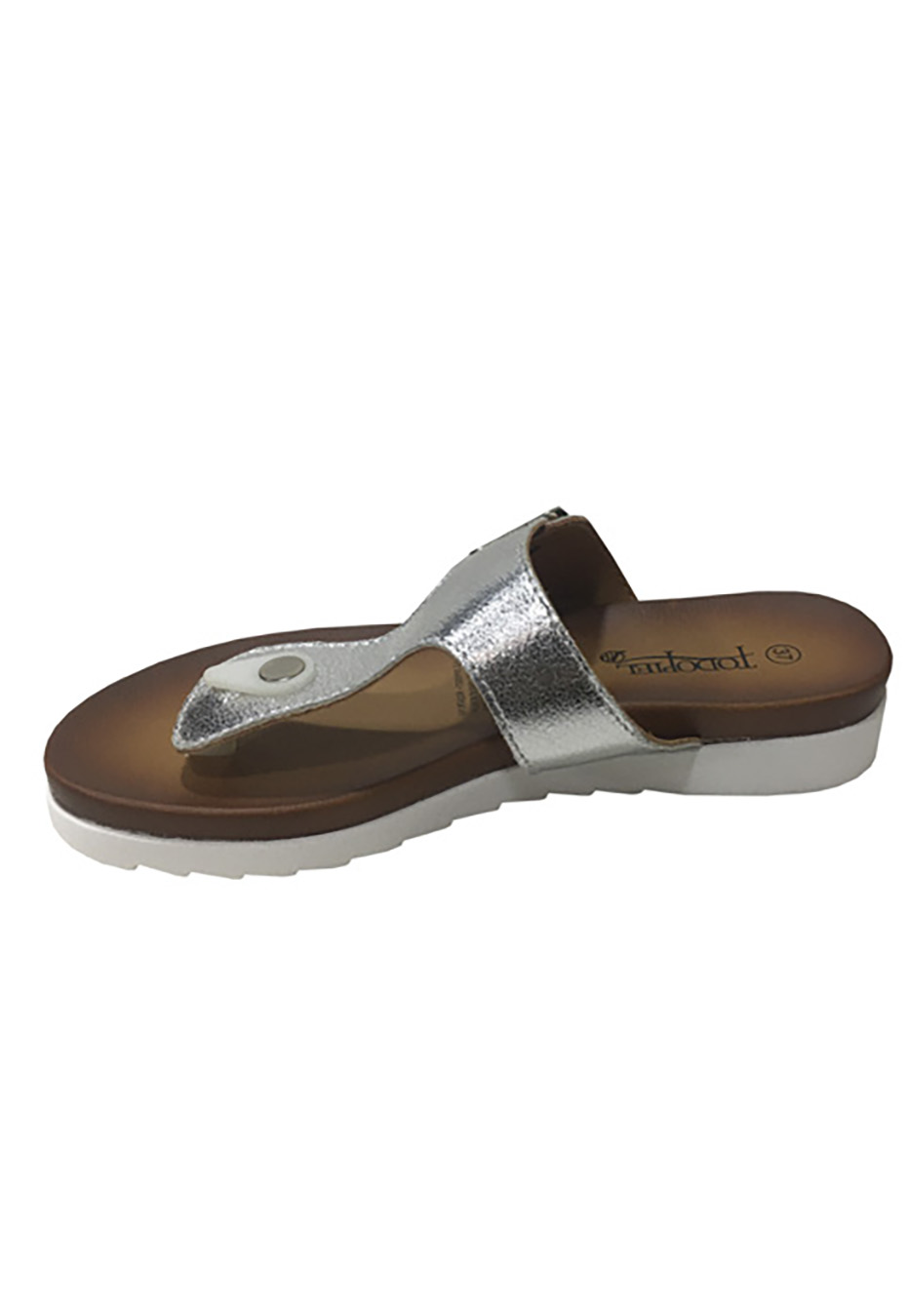 SANDALIAS MUJER TODOPIEL PLATA ECOCUERO ZAV78 - 5
