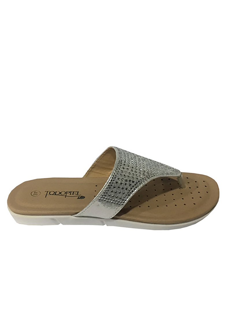 SANDALIA ECOCUERO ZAU57 BLANCO - 1