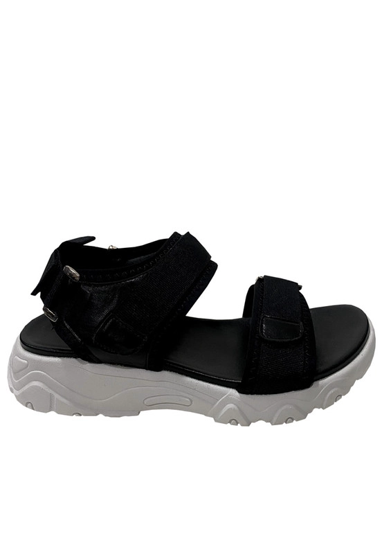 SANDALIAS MUJER TODOPIEL NEGRO ECOCUERO ZAZ39 41