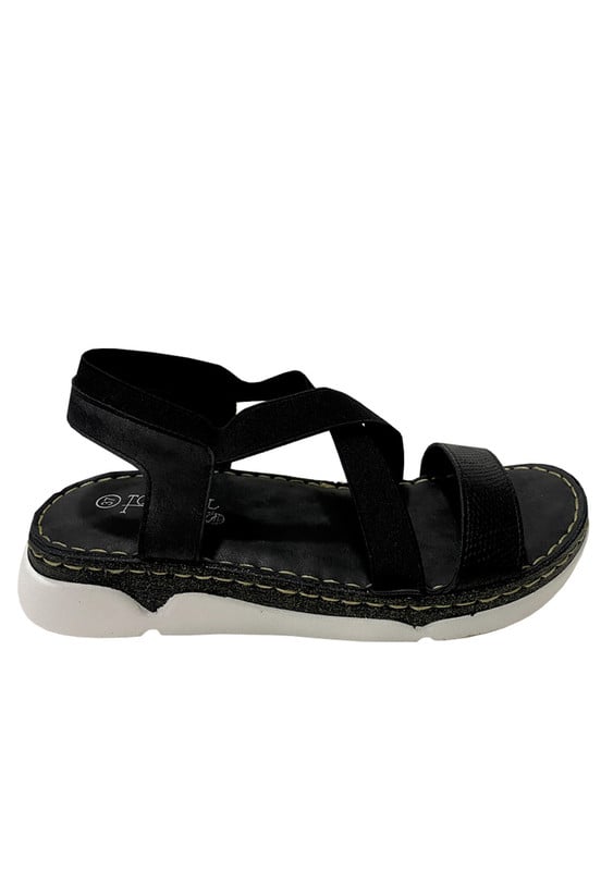 SANDALIAS MUJER TODOPIEL NEGRO ECOCUERO ZAZ40 - 1