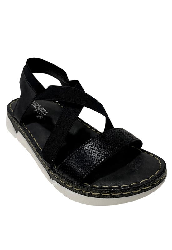 SANDALIAS MUJER TODOPIEL NEGRO ECOCUERO ZAZ40 - 2