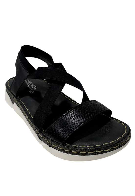 SANDALIAS MUJER TODOPIEL NEGRO ECOCUERO ZAZ40 - 2