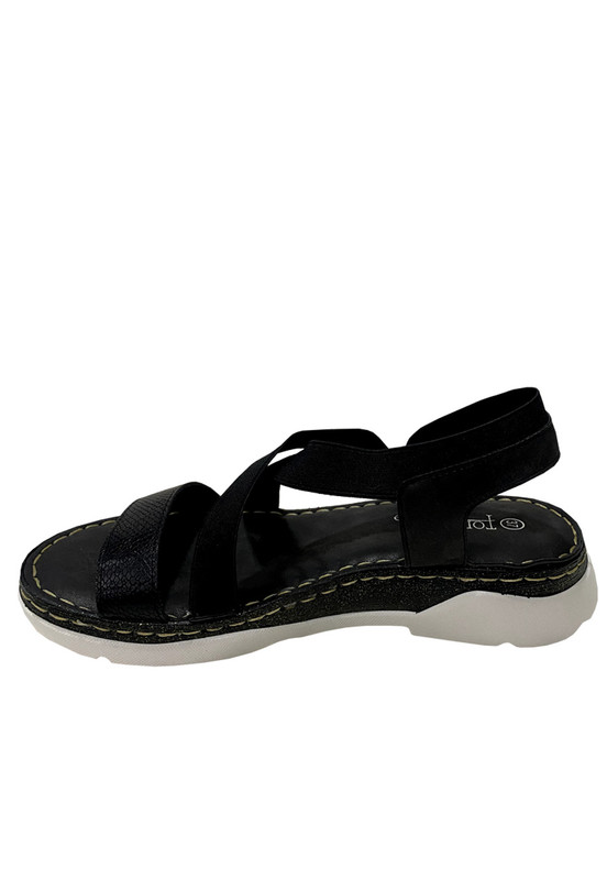 SANDALIAS MUJER TODOPIEL NEGRO ECOCUERO ZAZ40 - 5