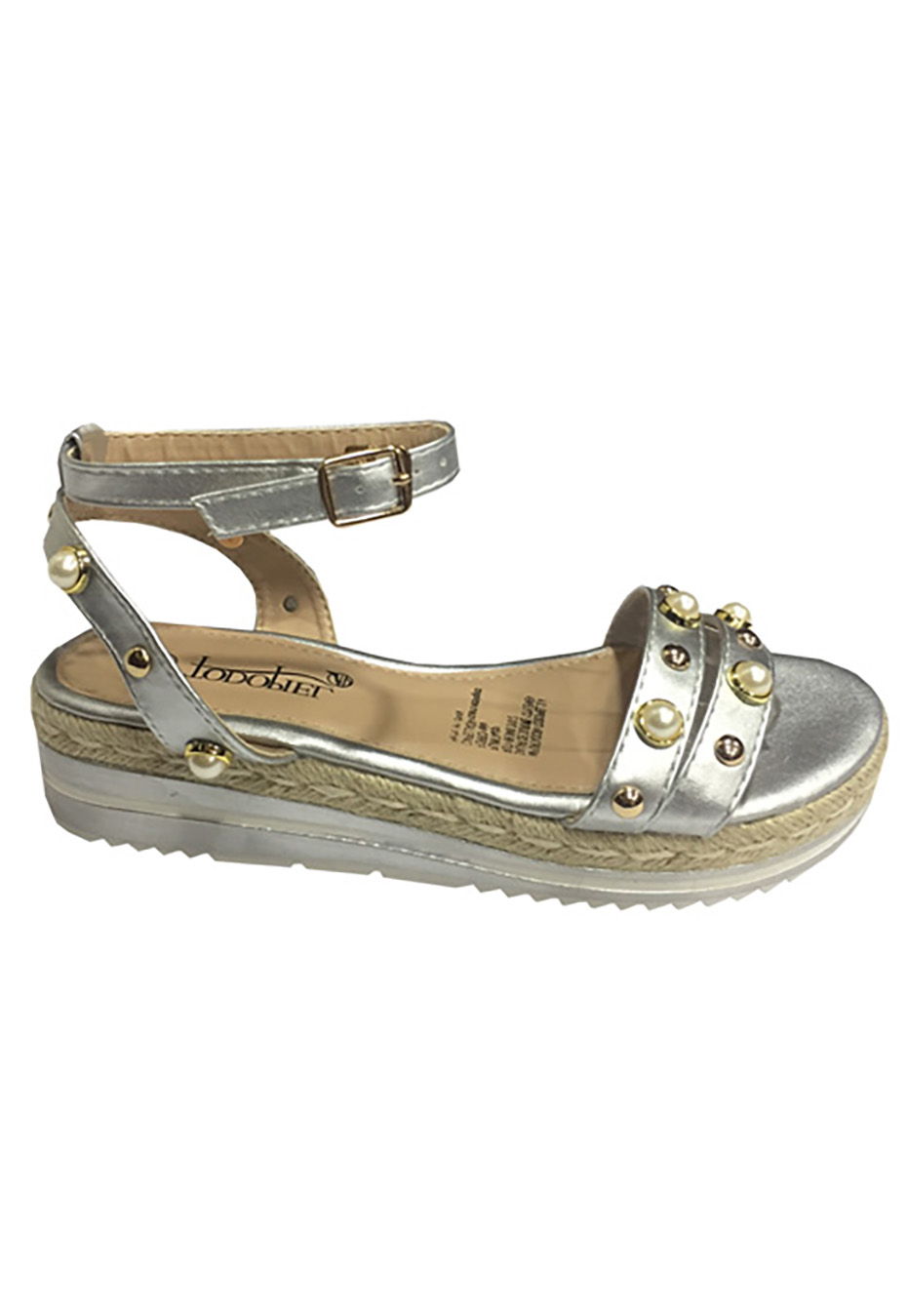 TODOPIEL SANDALIAS MUJER TODOPIEL PLATA ECOCUERO ZAV99
