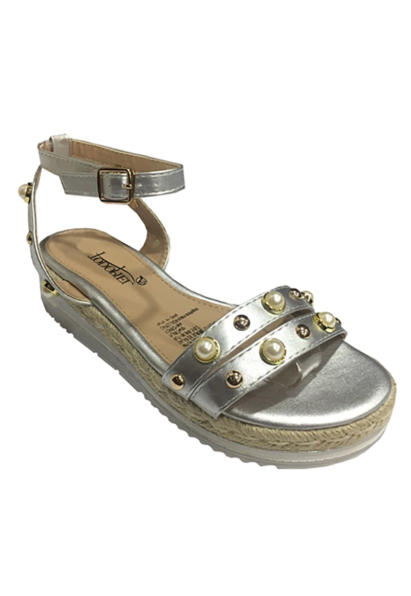 SANDALIA ECOCUERO ZAV99 PLATA - 2