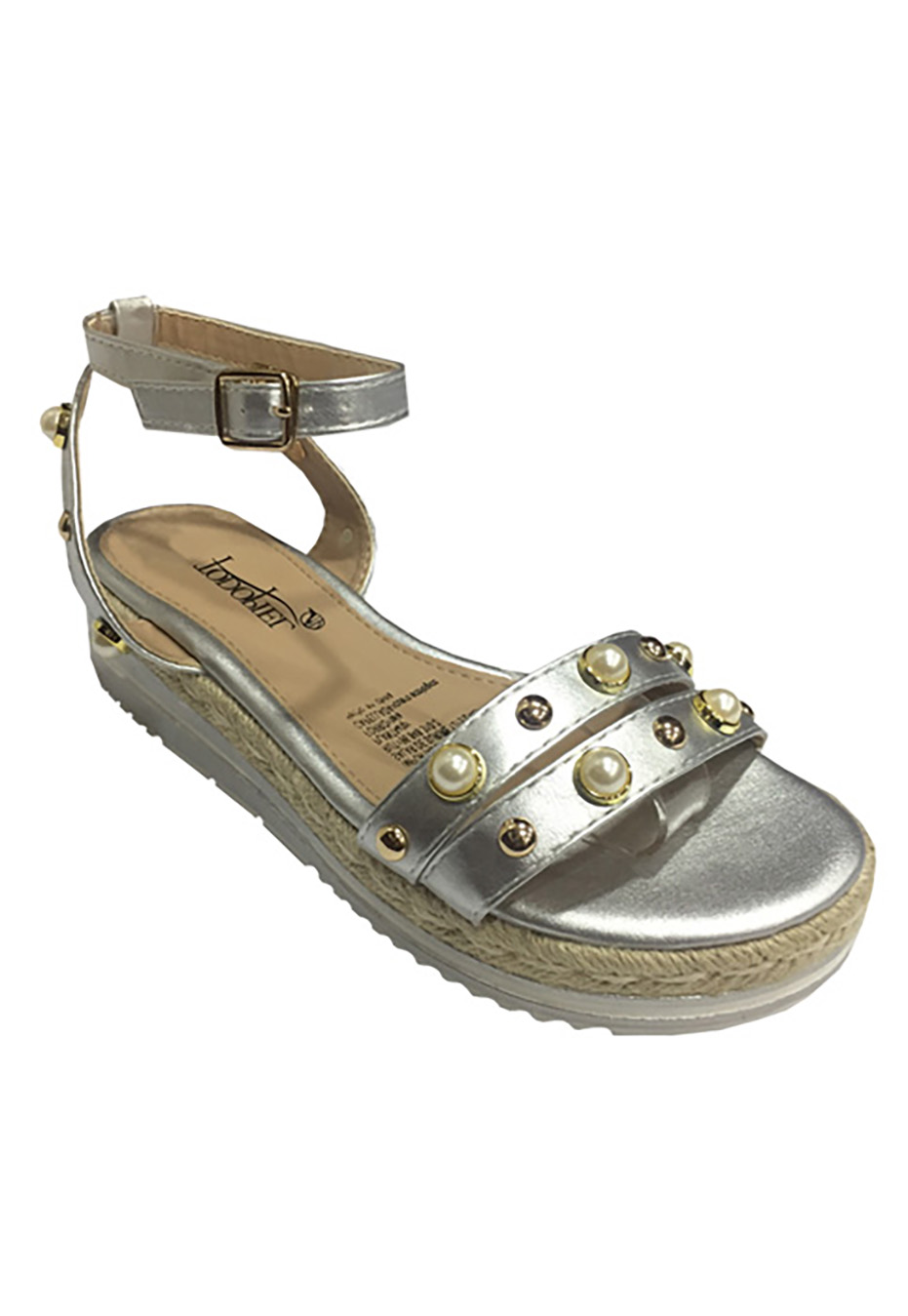 SANDALIAS MUJER TODOPIEL PLATA ECOCUERO ZAV99 - 2