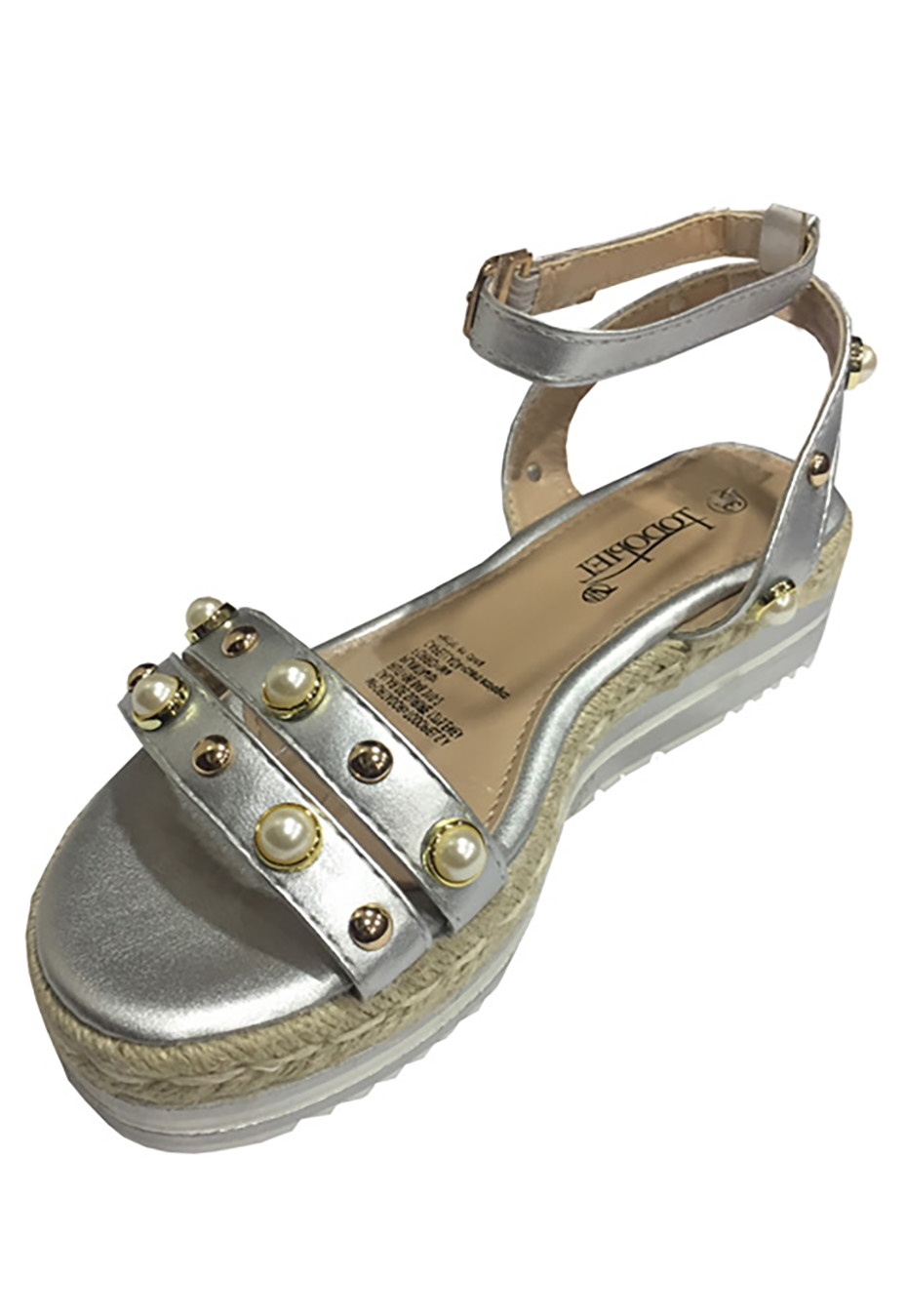 SANDALIAS MUJER TODOPIEL PLATA ECOCUERO ZAV99 - 4