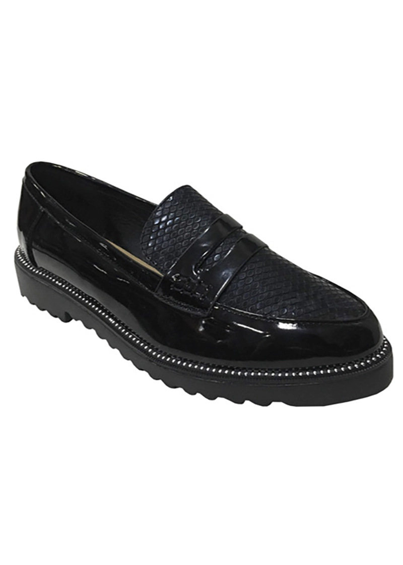 MOCASIN ECOCUERO ZAW67 SNAKE NEGRO - 2