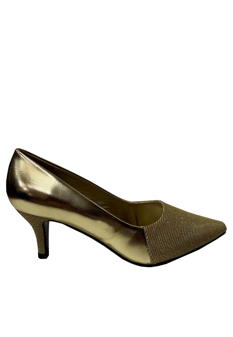 ZAPATO REINA ECOCUERO ZAU36 DORADO - 1