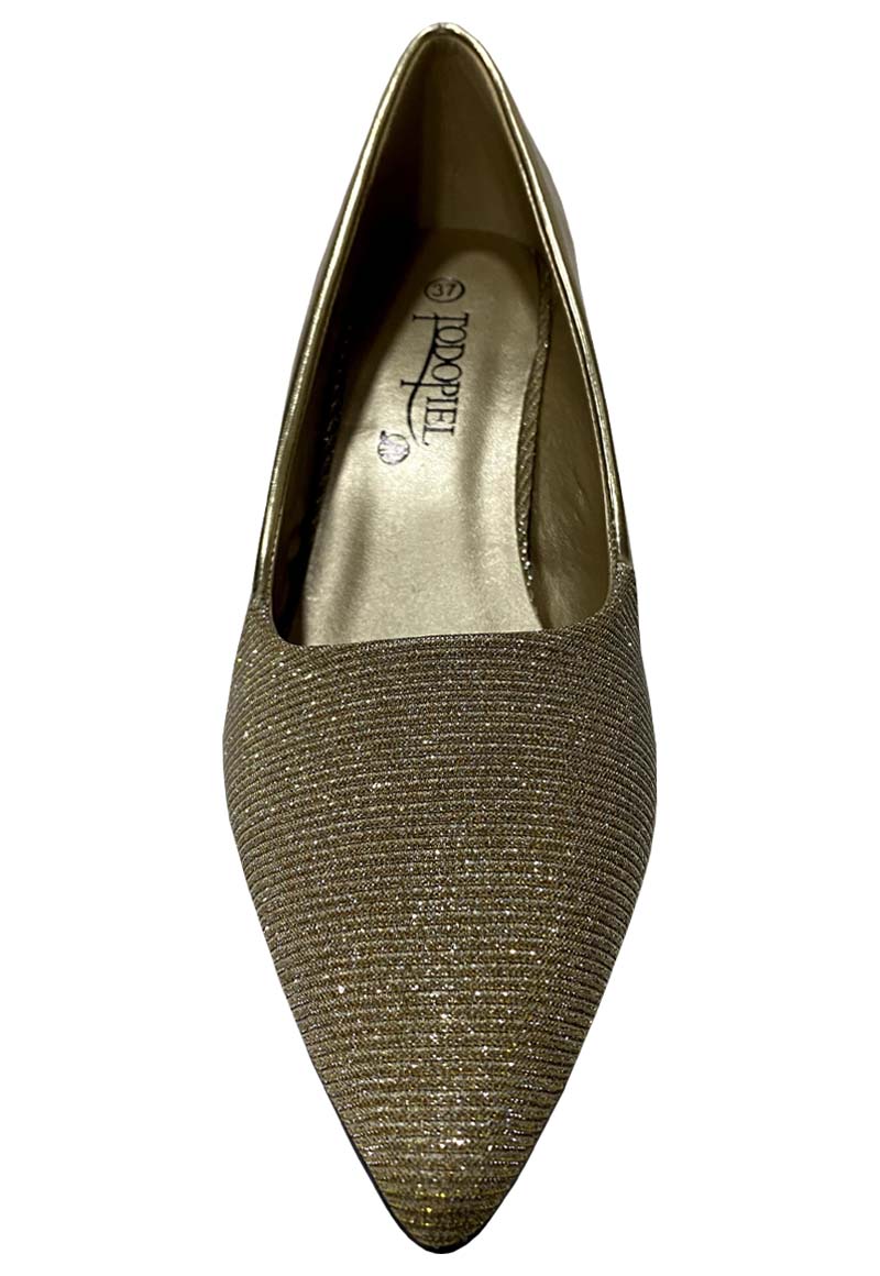 ZAPATO REINA ECOCUERO ZAU36 DORADO - 3
