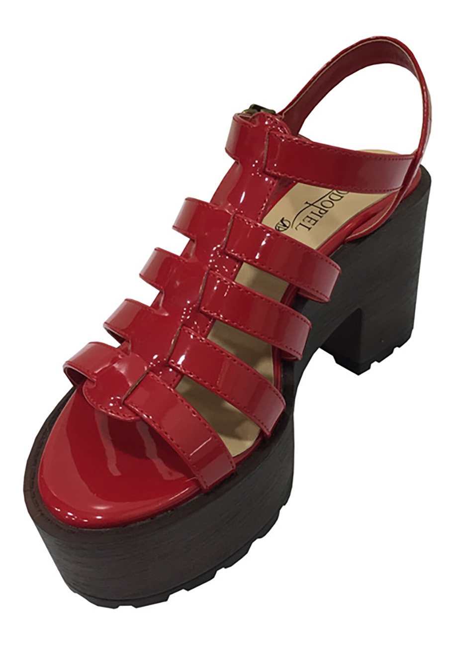 SANDALIA ECOCUERO ZAW48 ROJO - 4