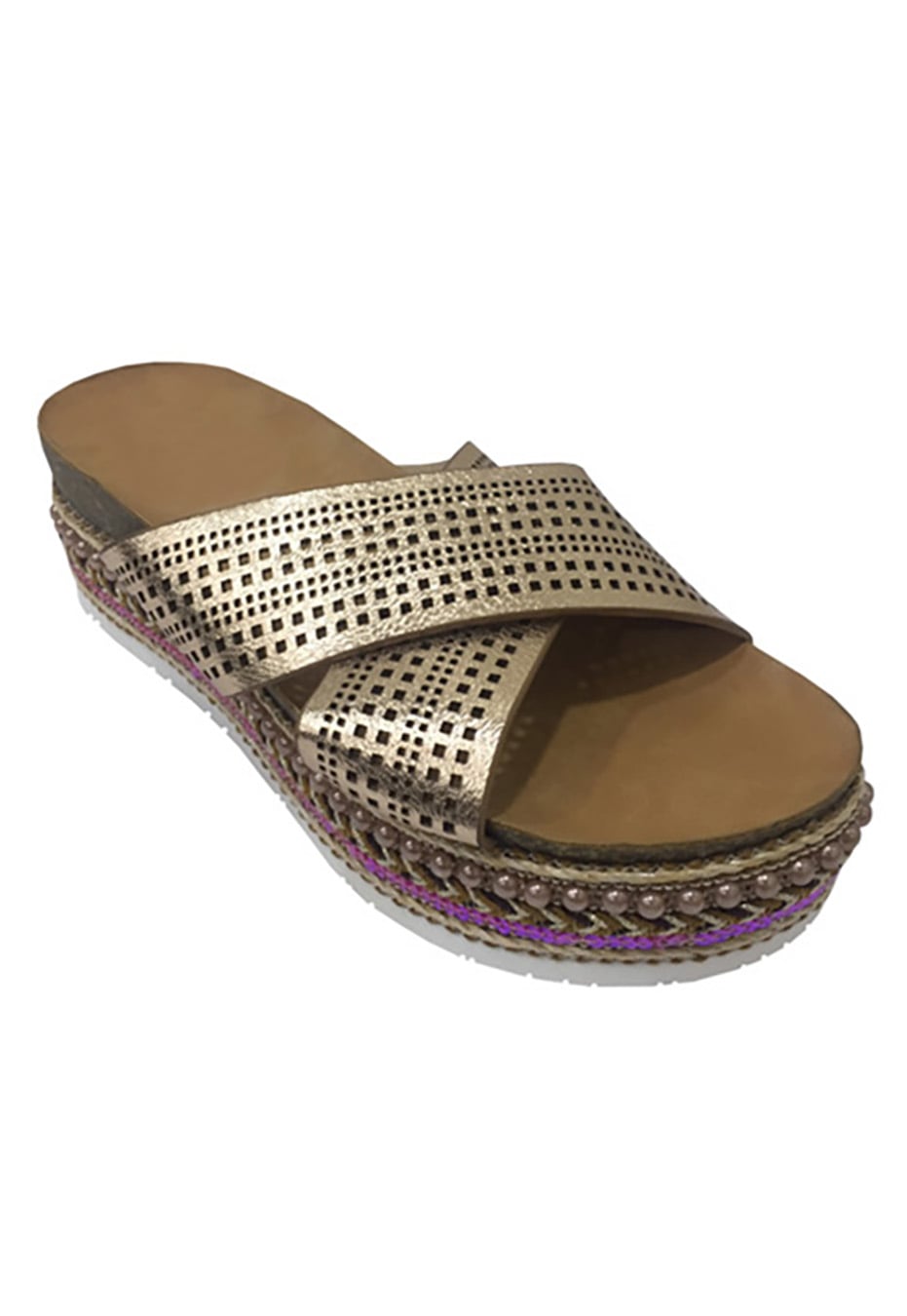 SANDALIAS MUJER TODOPIEL BRONCE ECOCUERO ZAV91 - 2