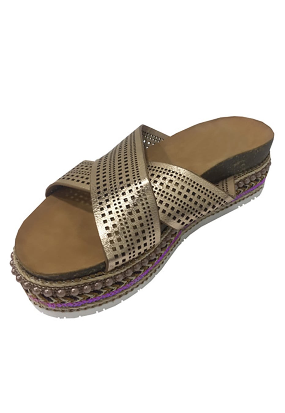 SANDALIAS MUJER TODOPIEL BRONCE ECOCUERO ZAV91 - 4