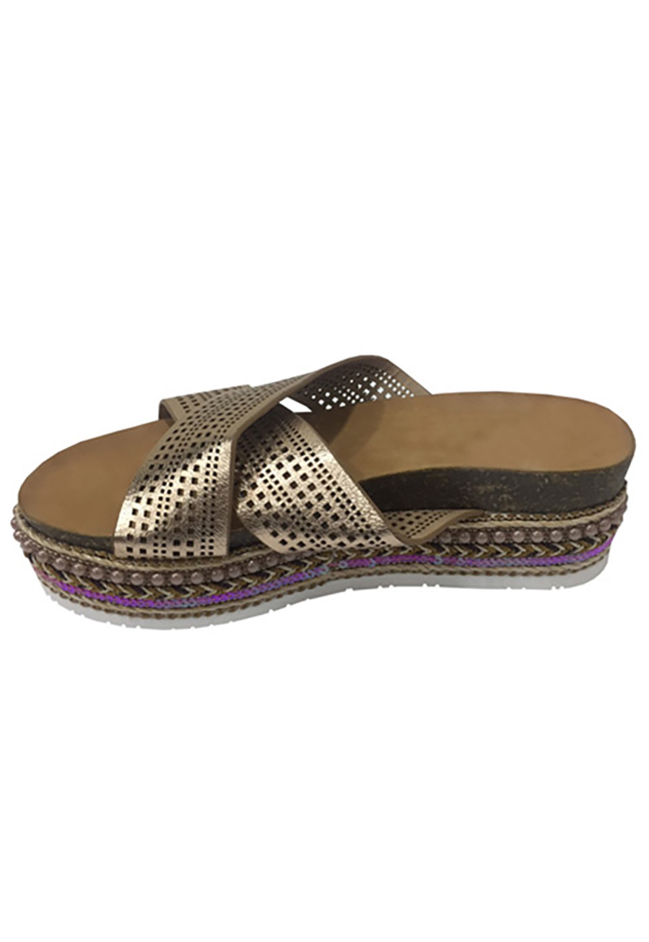 SANDALIAS MUJER TODOPIEL BRONCE ECOCUERO ZAV91 - 5