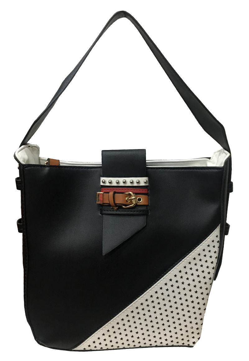 CARTERA CUERO ECOLÓGICO CRR52 NEGRO - 1