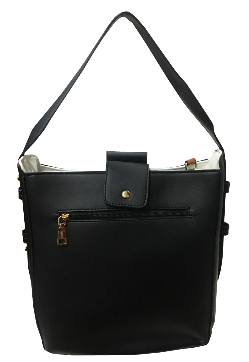 CARTERA CUERO ECOLÓGICO CRR52 NEGRO - 2