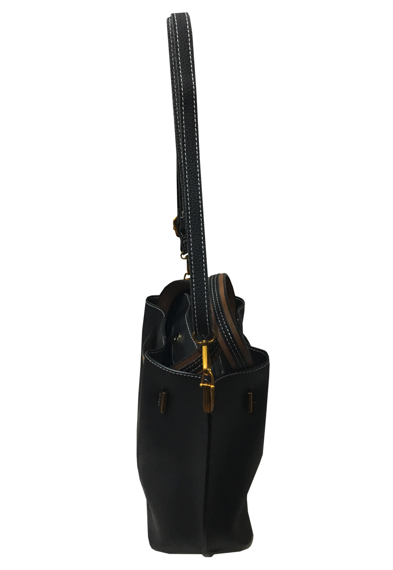 CARTERA CUERO ECOLÓGICO CRP44 NEGRO CAFE - 2