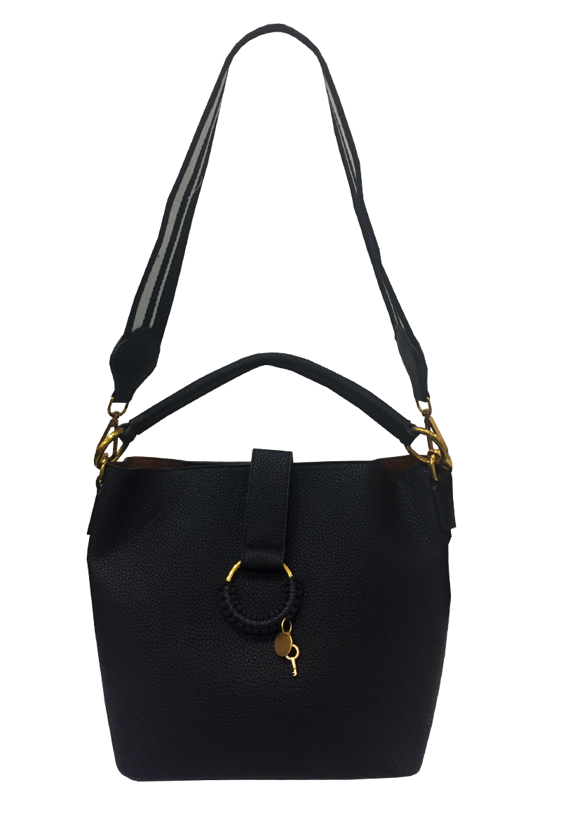 CARTERA CUERO ECOLÓGICO CRO50 NEGRO - 1