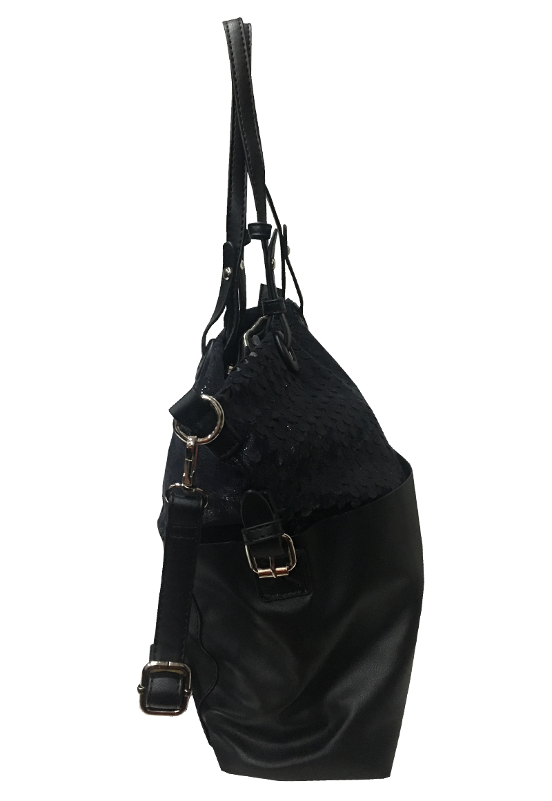 CARTERA CUERO ECOLÓGICO CRR48 NEGRO - 3