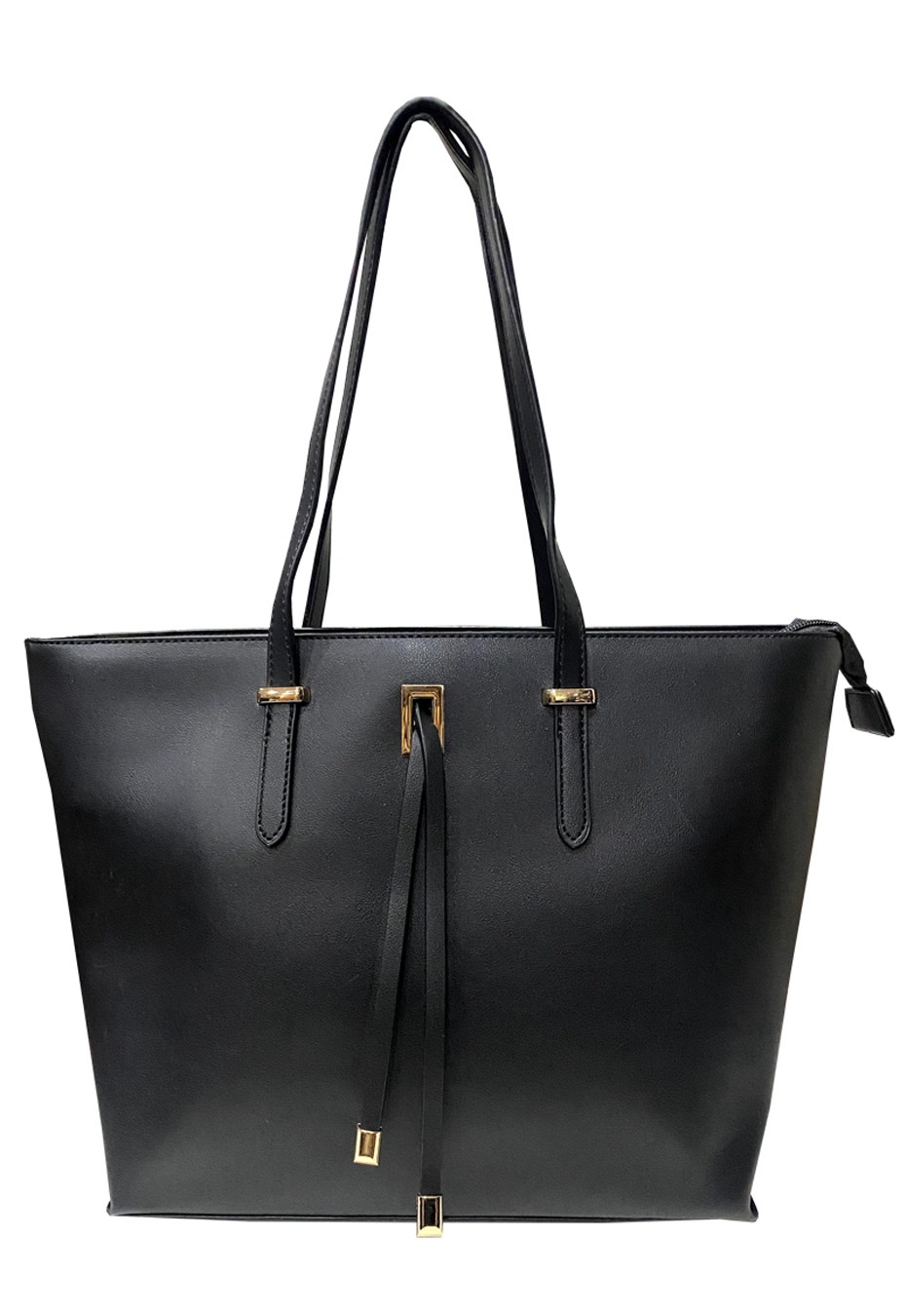 CARTERA CUERO ECOLÓGICO CRT60 NEGRO - 1