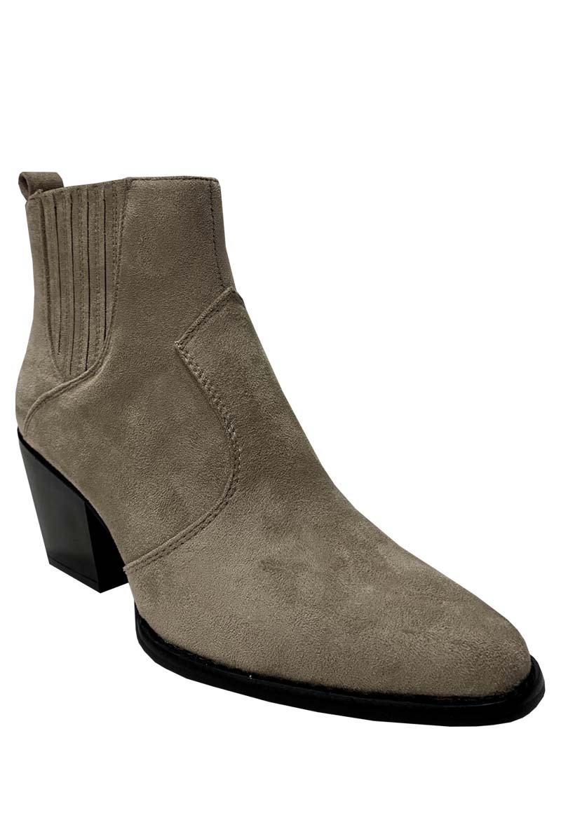 BOTÍN BEIGE GAMUZA ECOLÓGICA ZAZ55 CASUAL - 2