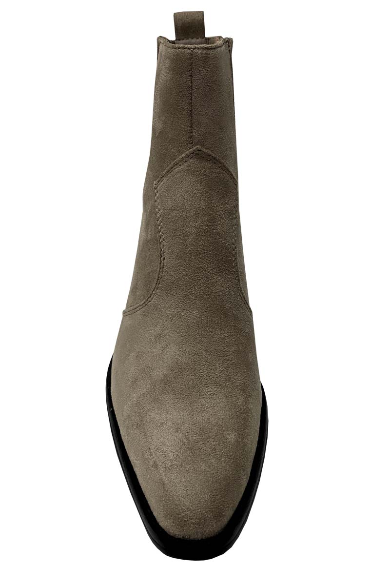 BOTÍN BEIGE GAMUZA ECOLÓGICA ZAZ55 CASUAL - 3