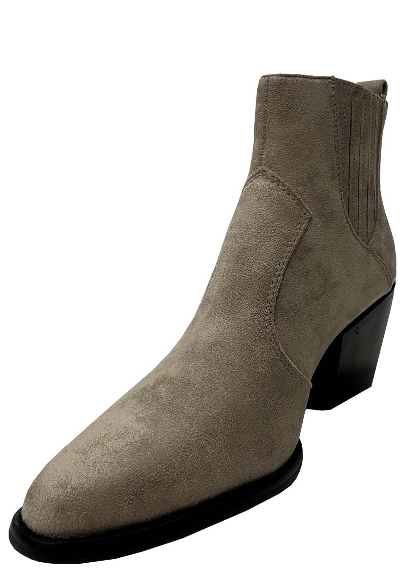 BOTÍN BEIGE GAMUZA ECOLÓGICA ZAZ55 CASUAL - 4