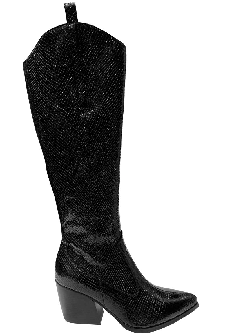 BOTAS MUJER TODOPIEL NEGRO ECOCUERO ZAZ63 - 1