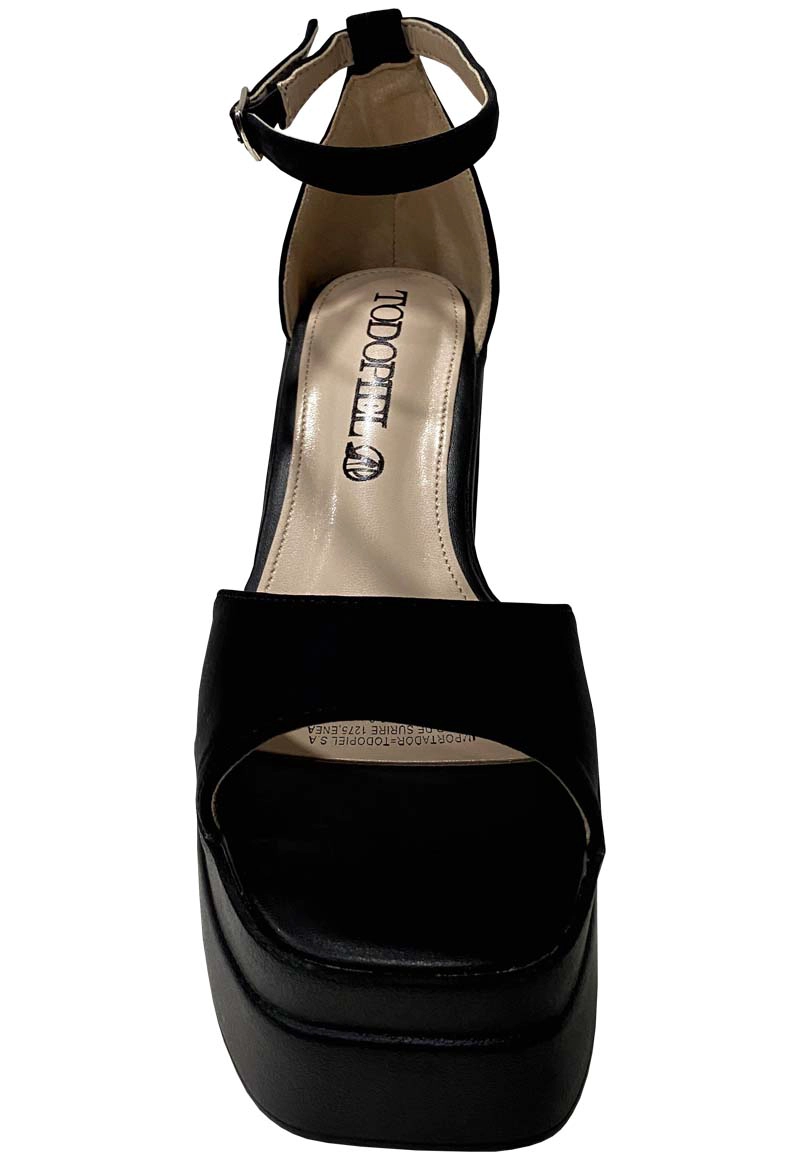 SANDALIAS MUJER TODOPIEL NEGRO ECOCUERO ZAZ64 - 3