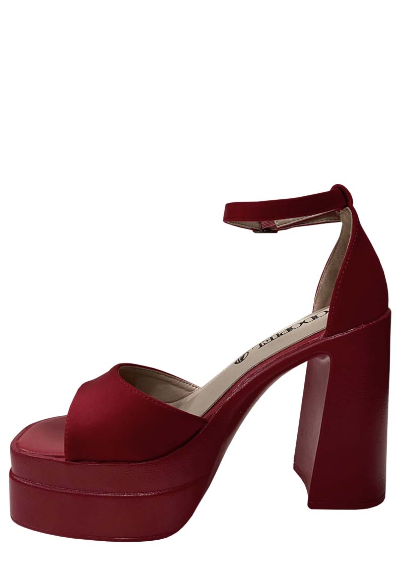 SANDALIAS MUJER TODOPIEL ROJO ECOCUERO ZAZ64 - 5