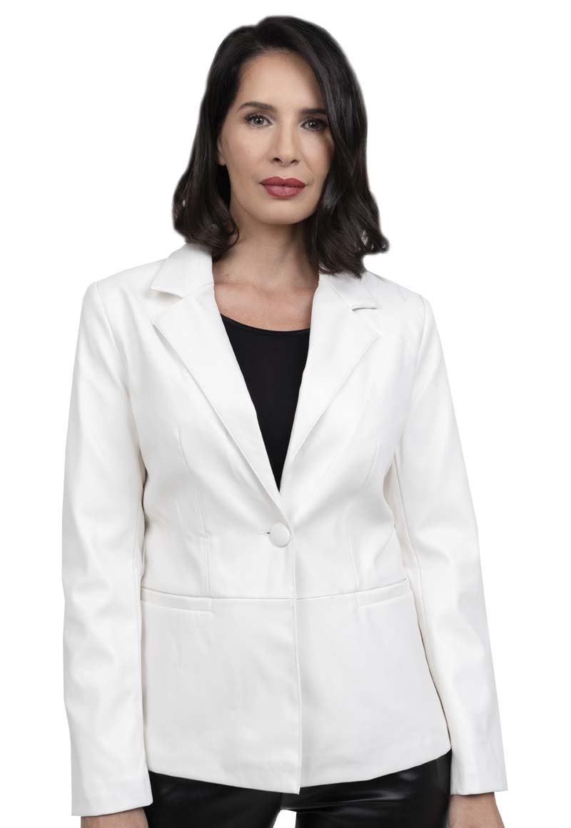 BLAZER ECOCUERO CHG65 BLANCO - 1