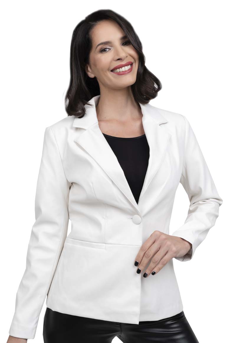 BLAZER ECOCUERO CHG65 BLANCO - 2