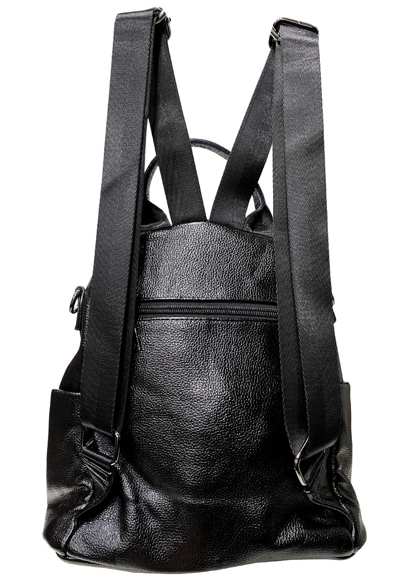 MOCHILA CUERO CRU41 NEGRO - 3