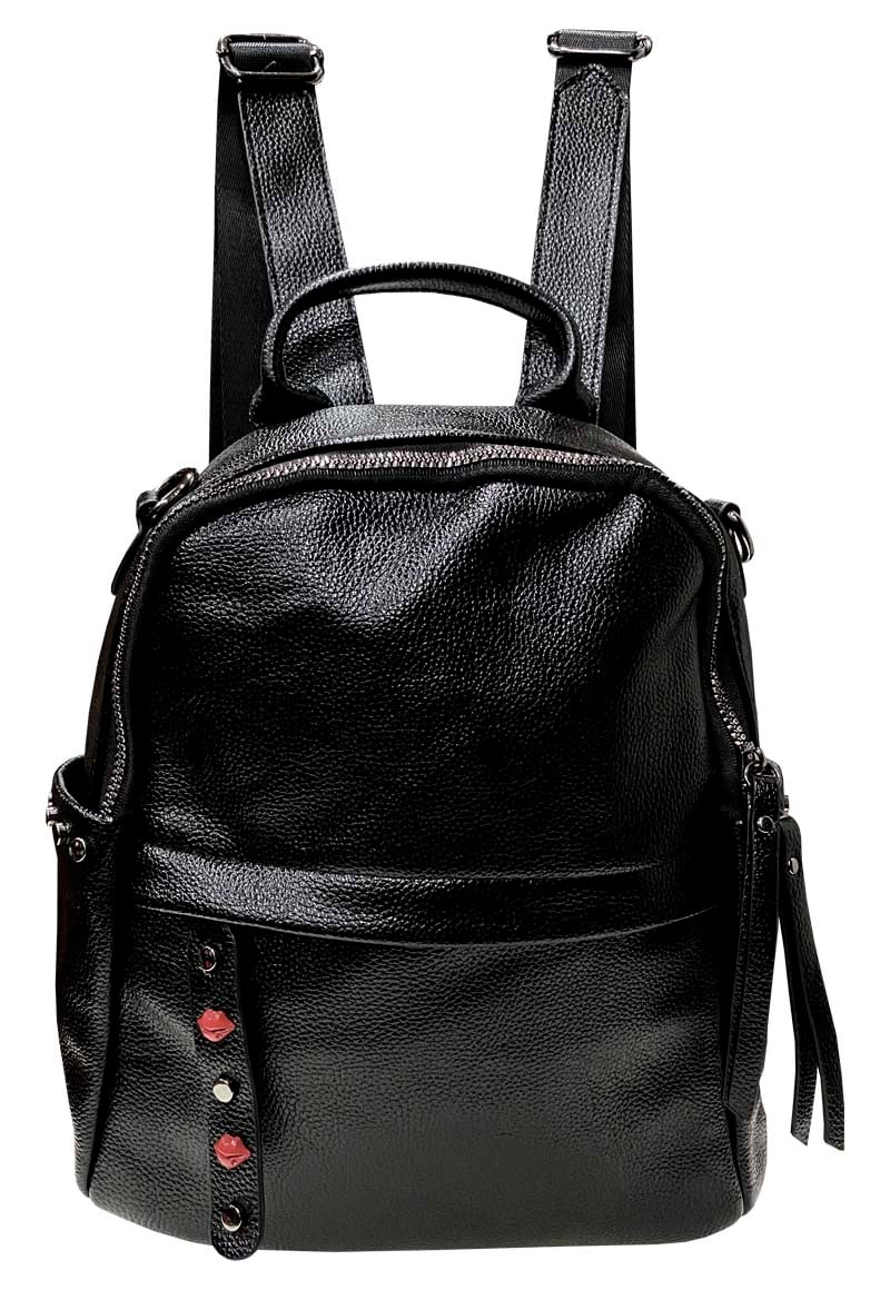 MOCHILA CUERO CRU45 NEGRO - 1