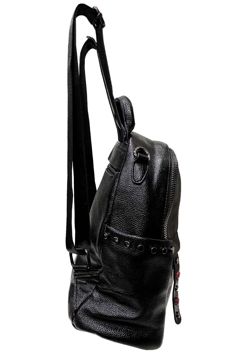 MOCHILA CUERO CRU45 NEGRO - 2