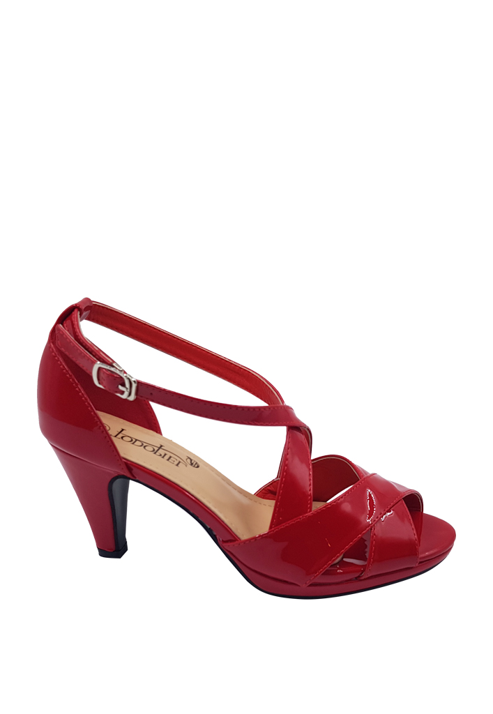 SANDALIA ECOCUERO ZAY62 ROJO