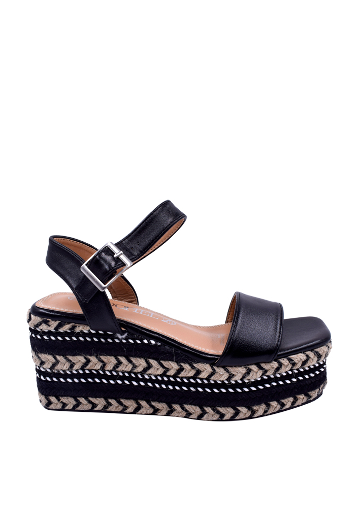 SANDALIAS MUJER TODOPIEL NEGRO ECOCUERO ZAZ85 - 1