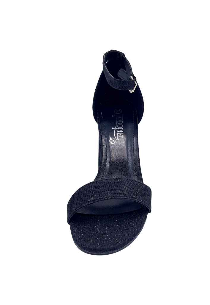 SANDALIAS MUJER TODOPIEL NEGRO TELA ZAZ75 - 3