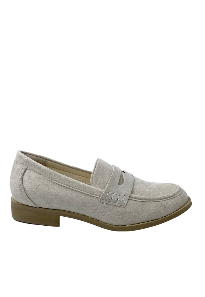 MOCASIN GAMUZA ECOLOGICA ZB008 BEIGE - 1