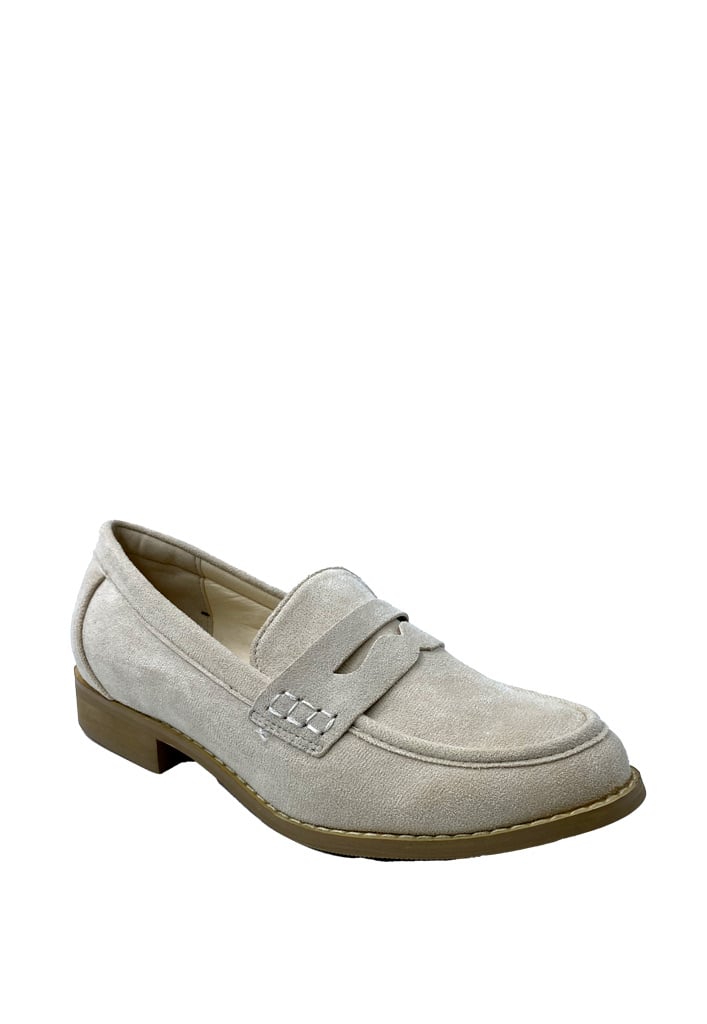 MOCASIN GAMUZA ECOLOGICA ZB008 BEIGE - 2