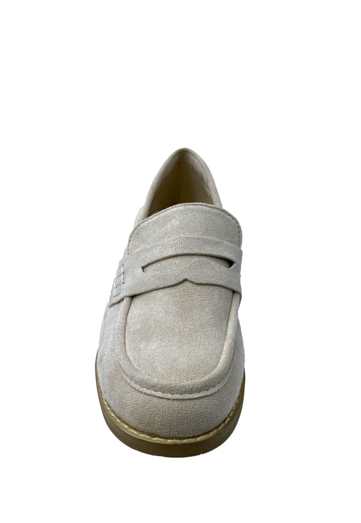 MOCASIN GAMUZA ECOLOGICA ZB008 BEIGE - 3