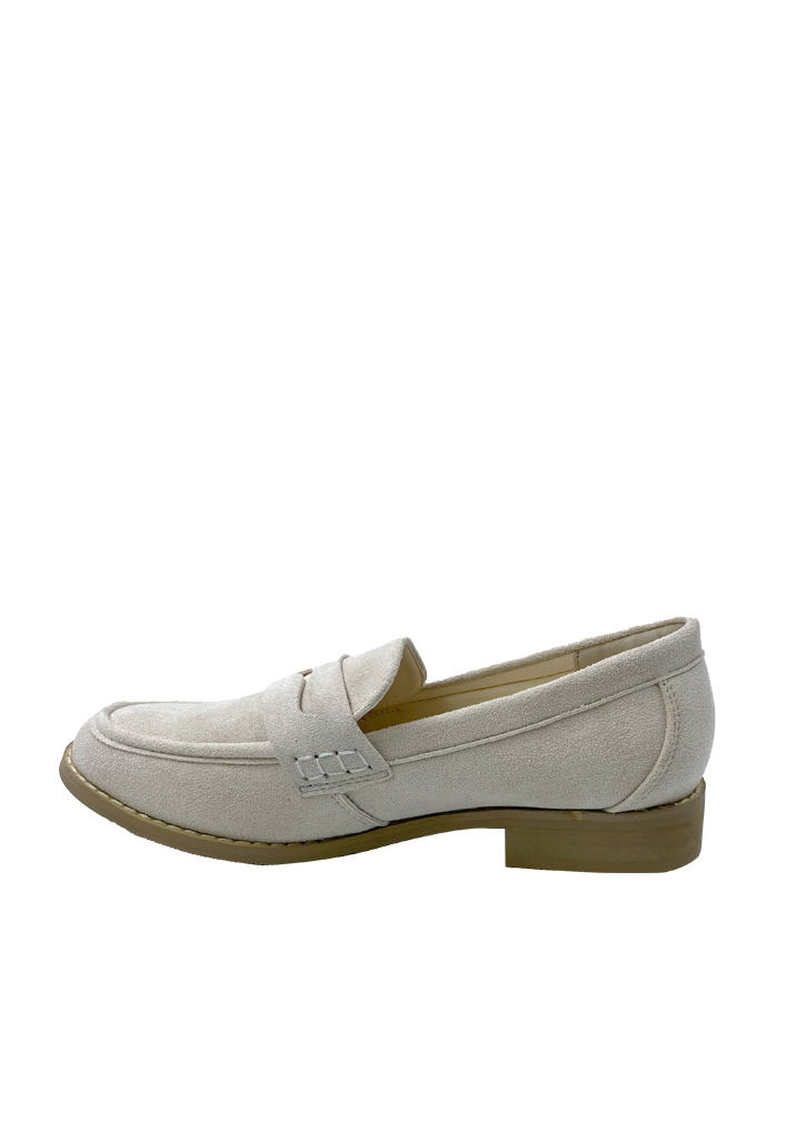 MOCASIN GAMUZA ECOLOGICA ZB008 BEIGE - 5
